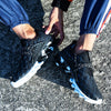 Men's Black Mesh Sneakers, Breathable, Style 0647