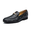 Men's Black Moccasin Loafers, Party
