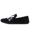 Men's Black Moccasin Loafers, Slip-On, Retro