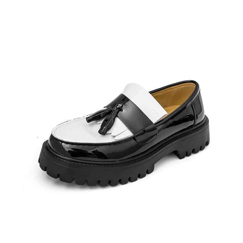 Men's Formal Thick-Soled Leather Shoes - Versatile Style