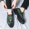 Men's Leather Formal Shoes, Slip-On, British Style, Style 0599