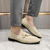 Men's Leather Formal Shoes, Slip-On