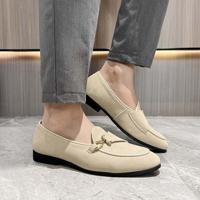 Men's Leather Formal Shoes, Slip-On