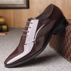 Men's Leather Formal Shoes, Pointed Toe, Business, Style 4535