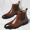 Men's Leather Chelsea Boots, Retro, British Style, Style 2647