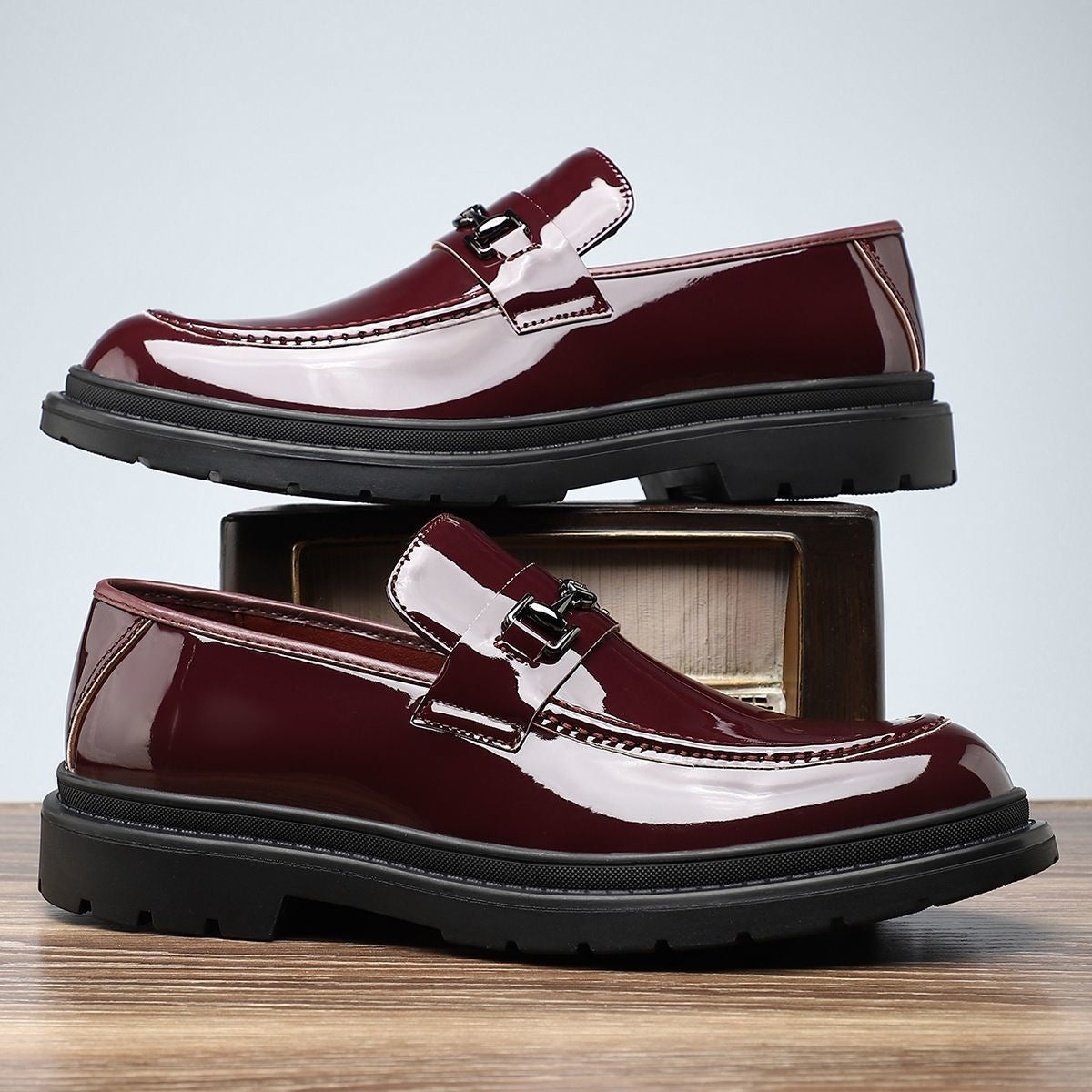 2026 spring new fashion men's casual business anti-slip wear-resistant slip-on loafers 26036 3