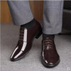 Men's Leather Formal Shoes, Pointed Toe, Business, Style 4535