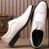 Men's Leather Formal Shoes, Pointed Toe, Business, Style 7687