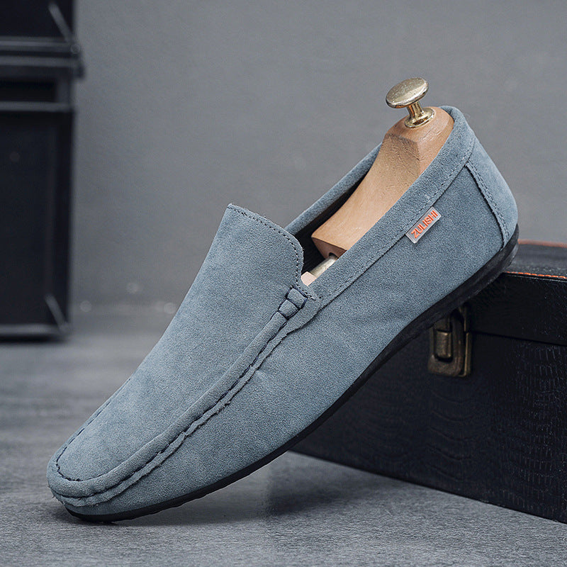 Bean shoes men's springnew arrival men's shoes casual breathable driving flats loafers one-leg loafe 6