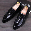 Men's Black Leather Loafers, Style 5207