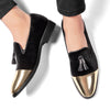 Men's Black Leather Formal Shoes, Pointed Toe, Business, Style 0487