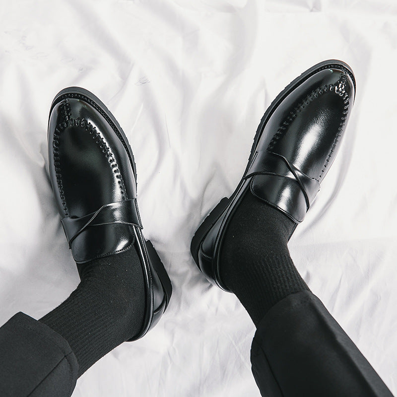 Fall and winter cross-border mencasualfashion leather shoes k-style wedding shoes british business f 11