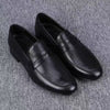 Spring and Autumn New Soft Casual Dress Leather Shoes Breathable Business Men's British One-Pedal Doudou Shoes Soft Sole Soft Surface