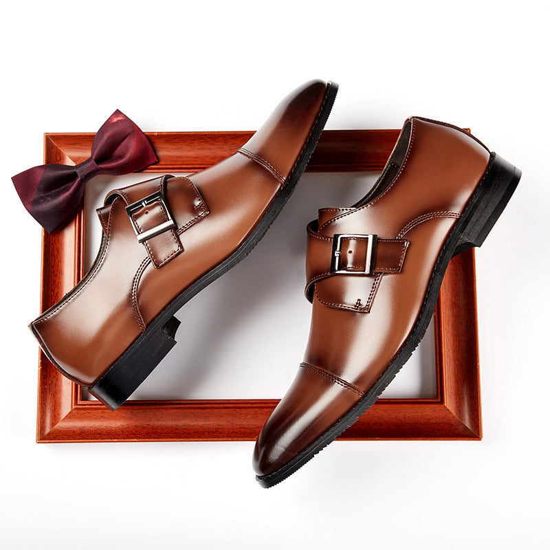 Japanese style 2026 new arrival genuine leather business leather shoes for men british formal wear 2