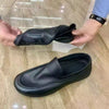 Men's Black Leather Loafers, Business