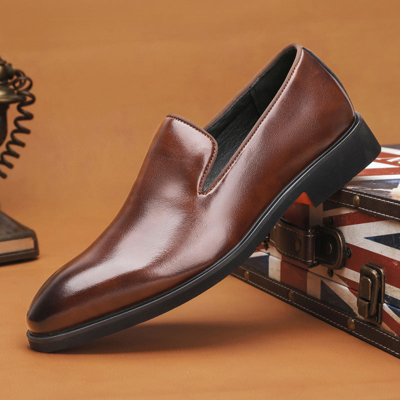 Men's Leather Business Loafers - British Style
