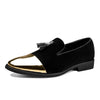 Men's Black Leather Formal Shoes, Pointed Toe, Business, Style 0487