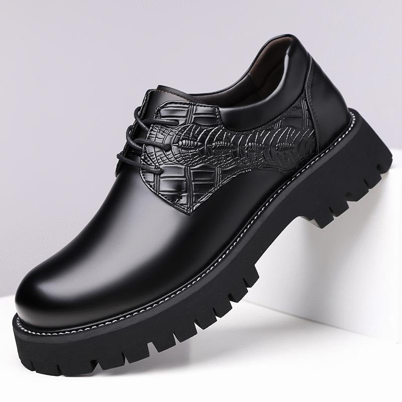 autumn new thick sole men's business formal leather shoes fashion nightclub casual 2