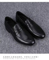 Spring and Autumn New Soft Casual Dress Leather Shoes Breathable Business Men's British One-Pedal Doudou Shoes Soft Sole Soft Surface
