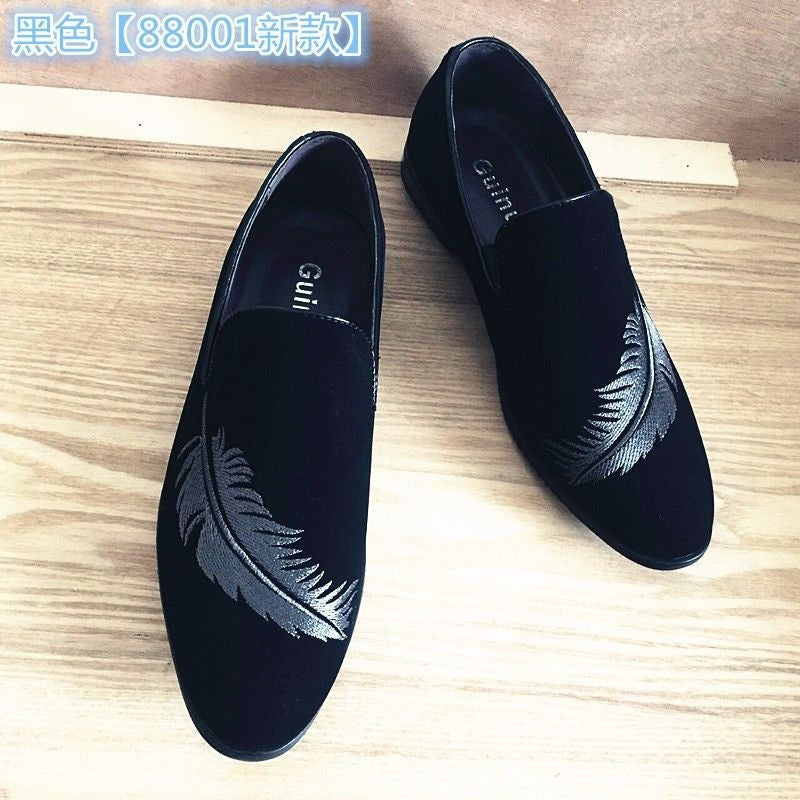 Spring/summer british canvas pointed-toe leather shoes - korean style breathable casual leather shoe 5
