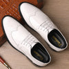 Men's Leather Formal Shoes, Pointed Toe, Business, Style 7687
