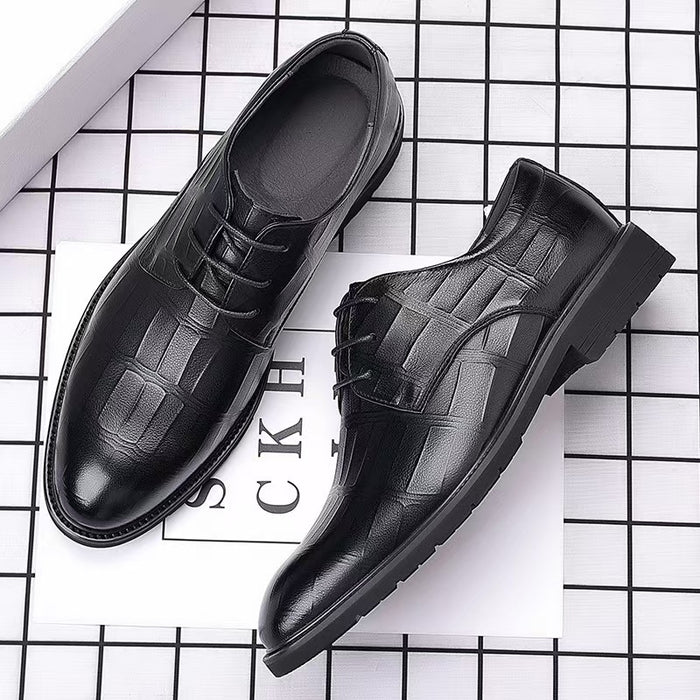 2026 new men's leather dress shoes - business formal, summer breathable, korean style, british style
