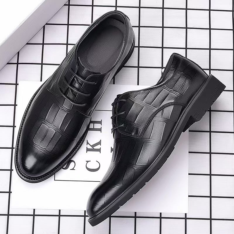 Men's Leather Formal Shoes, Business, Breathable, Style 1335
