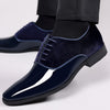Men's Leather Formal Shoes, Pointed Toe, Business, Style 4871