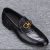 Men's Leather Formal Shoes, Slip-On, Business, Style 4023