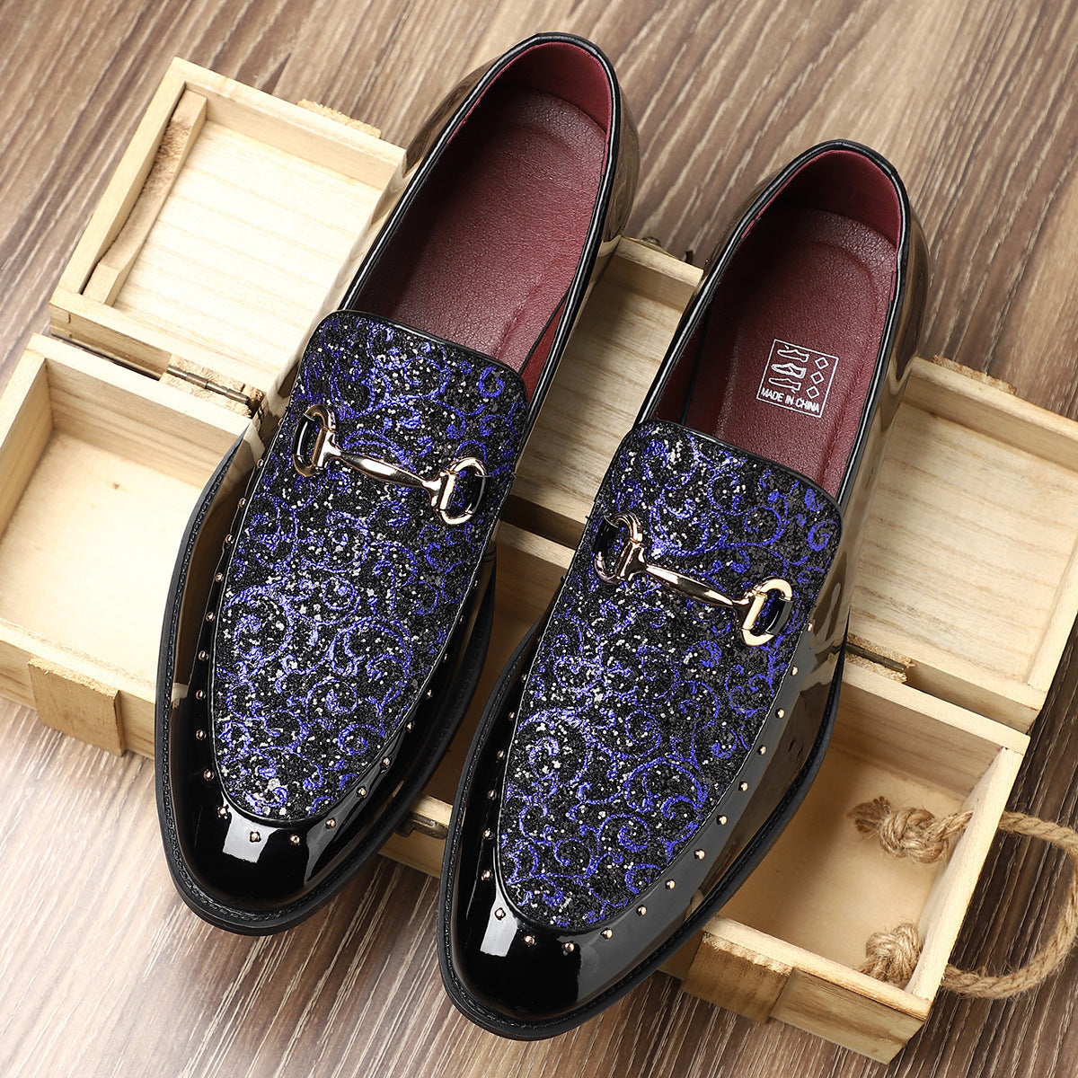 2026 new trendy fashion men's shoes - british style pointed toe slip-on casual leather shoes 15