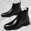 Men's Leather Chelsea Boots, Retro, British Style, Style 2647