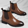 Men's Leather Chelsea Boots, Retro, British Style, Style 2647