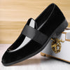 Men's Black Leather Formal Shoes, Pointed Toe, Style 0615