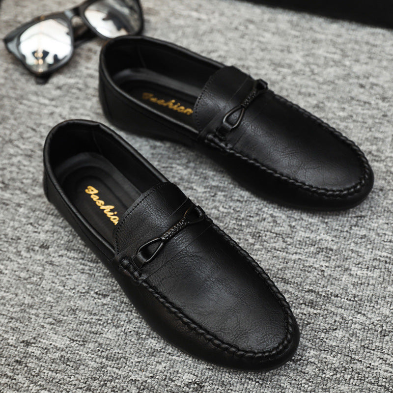 2024 summer new arrivals: men's korean style loafers - slip-on, breathable, soft-soled casual leathe 6
