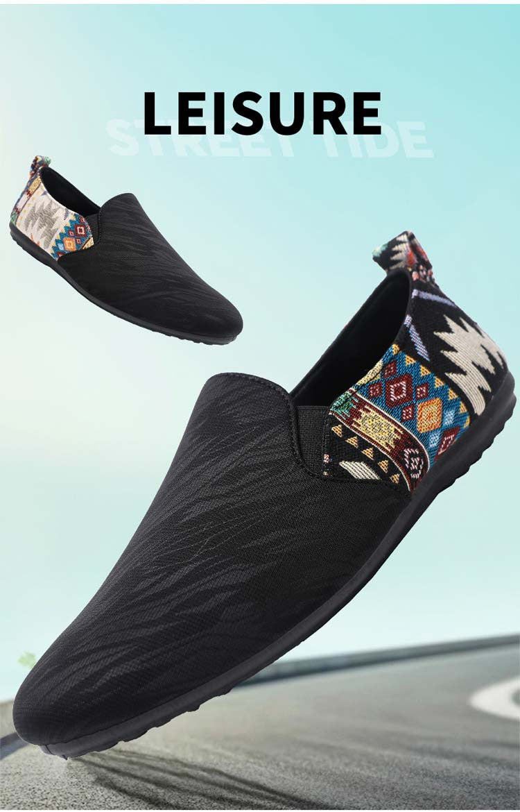 Spring/summer casual sneakers, trendy loafers, men's slip-ons, moccasins, one-step shoes, men's foot 8