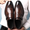 Men's Leather Casual Shoes, Embroidered