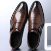 Men's Leather Casual Shoes, Embroidered