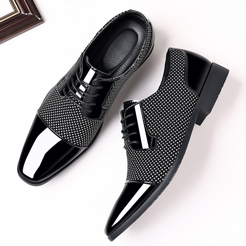 Men's leather shoes: new business formal, casual, spring/autumn breathable, british style, korean st 7
