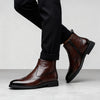 Men's Leather Chelsea Boots, Retro, British Style, Style 7959