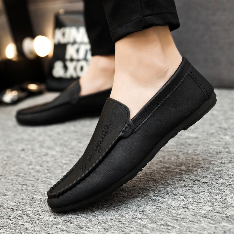Summernew arrival men's loafers 2024 driving casual leather shoes soft bottom slip-on men's trendy s 2