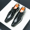 Men's Leather Formal Shoes, Pointed Toe, Business, Style 1399