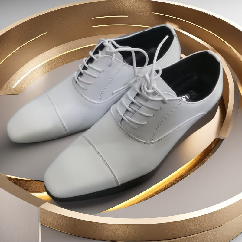 Cross-border 2026 spring/autumn three-panel leather dress shoes for men - anti-slip, business formal 7