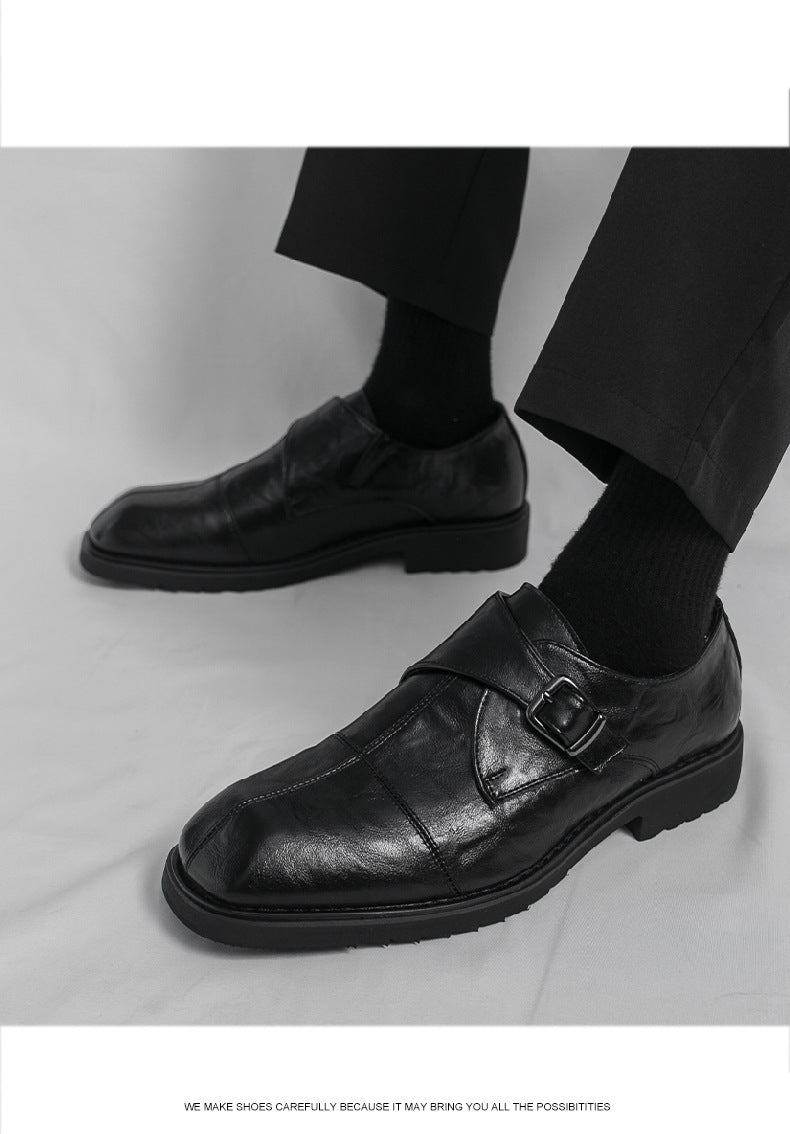 Men's casual leather shoes 2026 new large size export new men's british style loafers trendy men's 11