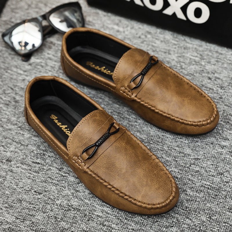 2024 summer new arrivals: men's korean style loafers - slip-on, breathable, soft-soled casual leathe 5