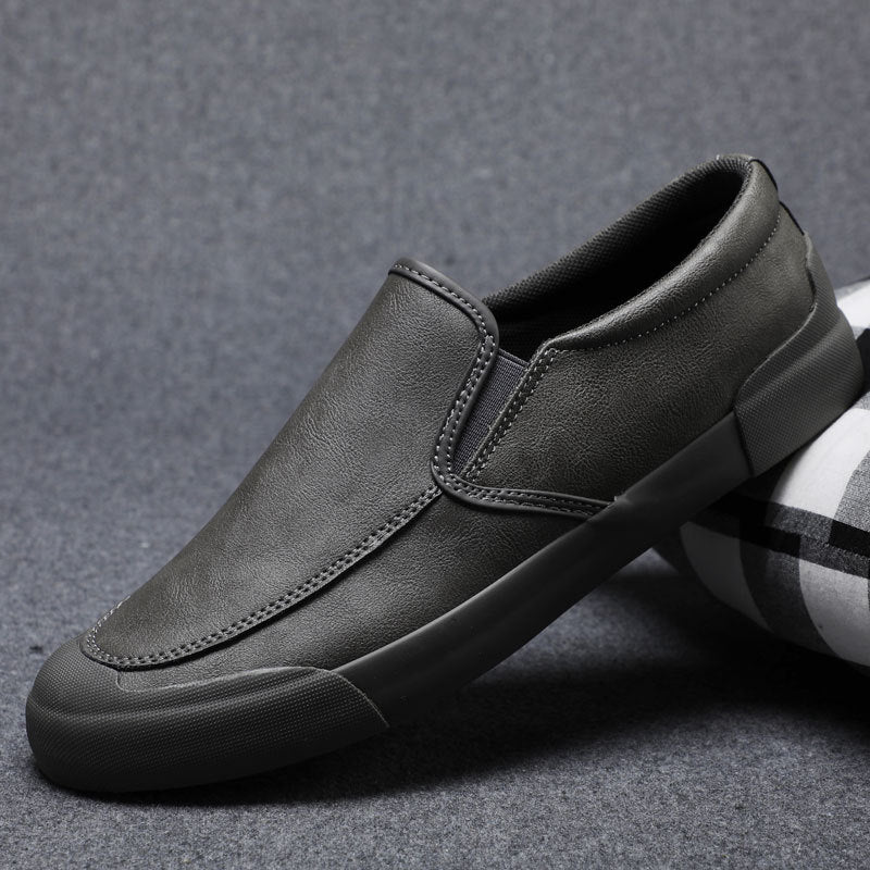2026 spring men's slip-on loafers casual shoes british style business leather shoes versatile trendy 2