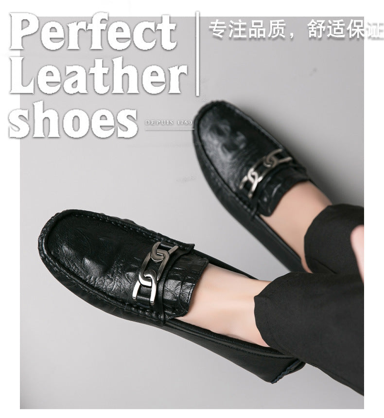 Tiktok viral croc-embossed loafers - effortless driving shoes, british casual style, genuine leather 9