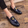 Men's Blue Formal Shoes, Pointed Toe, Business