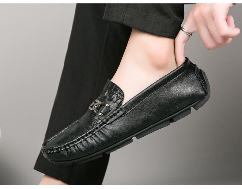 Tiktok viral croc-embossed loafers - effortless driving shoes, british casual style, genuine leather 13