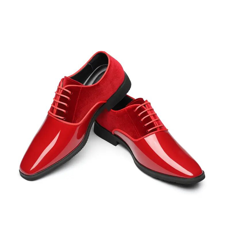 Men's formal business leather shoes - lightweight, trendy casual shoes - british style, versatile pa 12