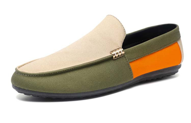Spring/summer casual sneakers, trendy loafers, men's slip-ons, moccasins, one-step shoes, men's foot 25